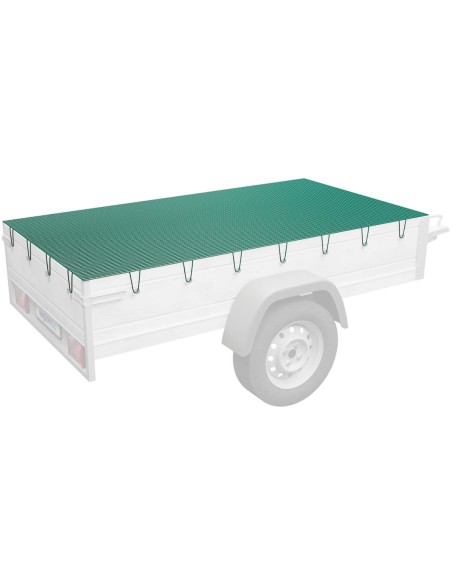 Krovinio tvirtinimo tinklas priekabai 4 x 3 m žalias Krovinio tvirtinimo tinklas priekabai 4 x 3 m žalias