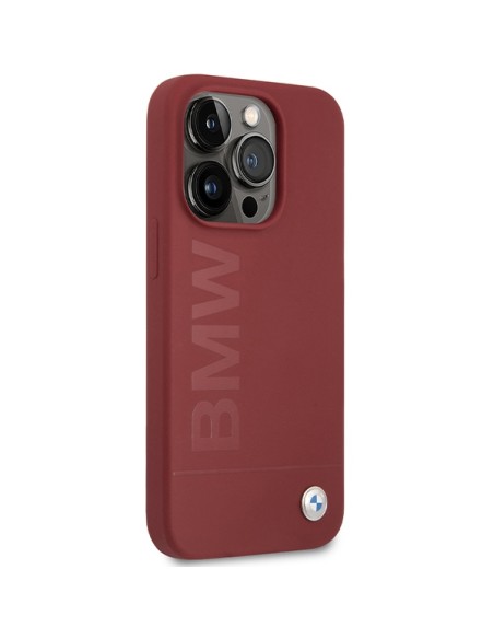 Etui BMW Silicone Big Logo MagSafe na iPhone 15 Pro - czerwone Etui BMW Silicone Big Logo MagSafe na iPhone 15 Pro - czerwone