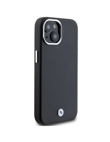 Etui BMW Signature Wrapped Metal MagSafe na iPhone 15 Plus / 14 Plus - czarne Etui BMW Signature Wrapped Metal MagSafe na iPhone 15 Plus / 14 Plus - czarne