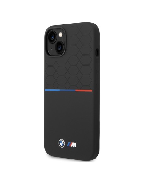 Etui BMW M Silicone Pattern MagSafe na iPhone 15 / 14 / 13 - czarne Etui BMW M Silicone Pattern MagSafe na iPhone 15 / 14 / 13 - czarne
