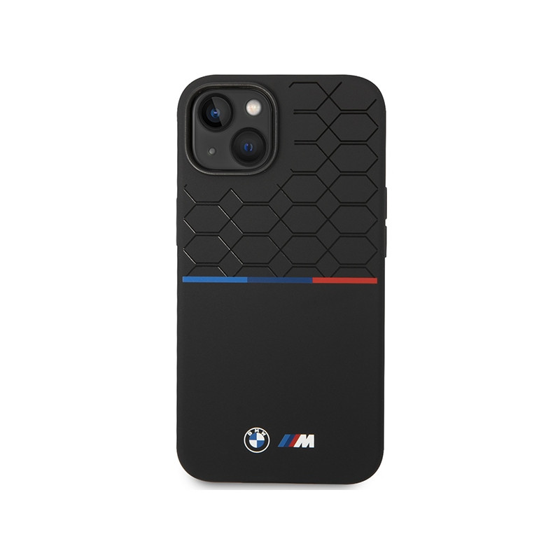 Etui BMW M Silicone Pattern MagSafe na iPhone 15 / 14 / 13 - czarne