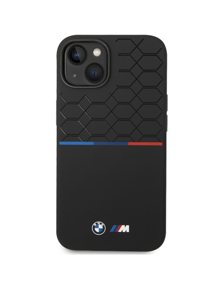 Etui BMW M Silicone Pattern MagSafe na iPhone 15 / 14 / 13 - czarne Etui BMW M Silicone Pattern MagSafe na iPhone 15 / 14 / 13 - czarne