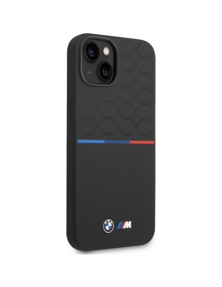 Etui BMW M Silicone Pattern MagSafe na iPhone 15 / 14 / 13 - czarne Etui BMW M Silicone Pattern MagSafe na iPhone 15 / 14 / 13 - czarne