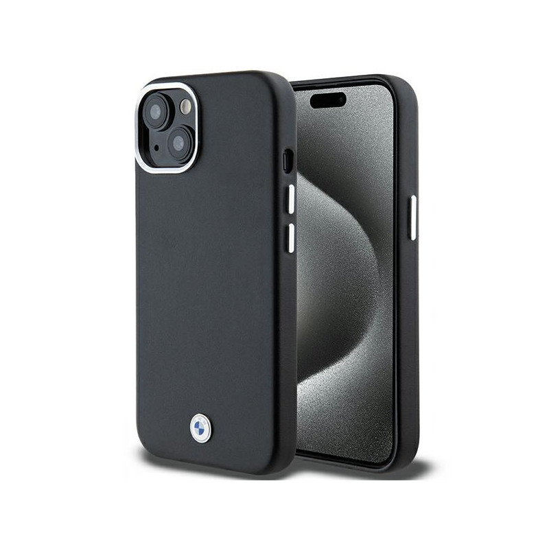 Etui BMW Signature Wrapped Metal MagSafe na iPhone 15 / 14 / 13 - czarne Etui BMW Signature Wrapped Metal MagSafe na iPhone 15 / 14 / 13 - czarne