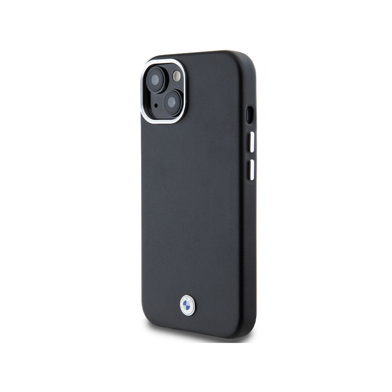 Etui BMW Signature Wrapped Metal MagSafe na iPhone 15 / 14 / 13 - czarne