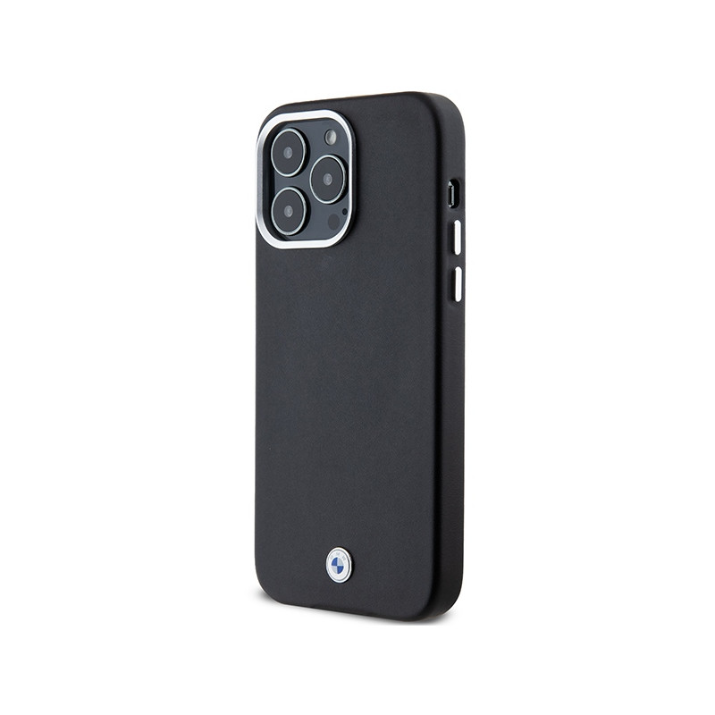 Etui BMW Signature Wrapped Metal MagSafe na iPhone 15 Pro Max - czarne