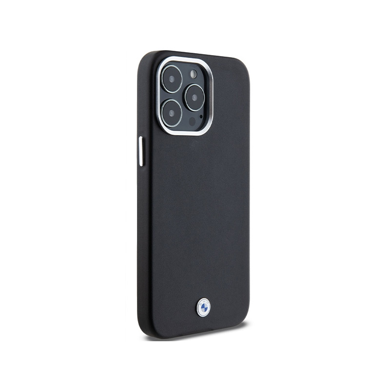 Etui BMW Signature Wrapped Metal MagSafe na iPhone 15 Pro Max - czarne