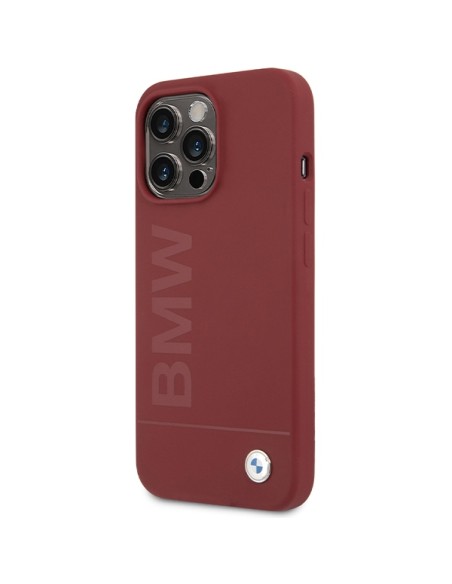Etui BMW Silicone Big Logo MagSafe na iPhone 15 Pro Max - czerwone Etui BMW Silicone Big Logo MagSafe na iPhone 15 Pro Max - czerwone
