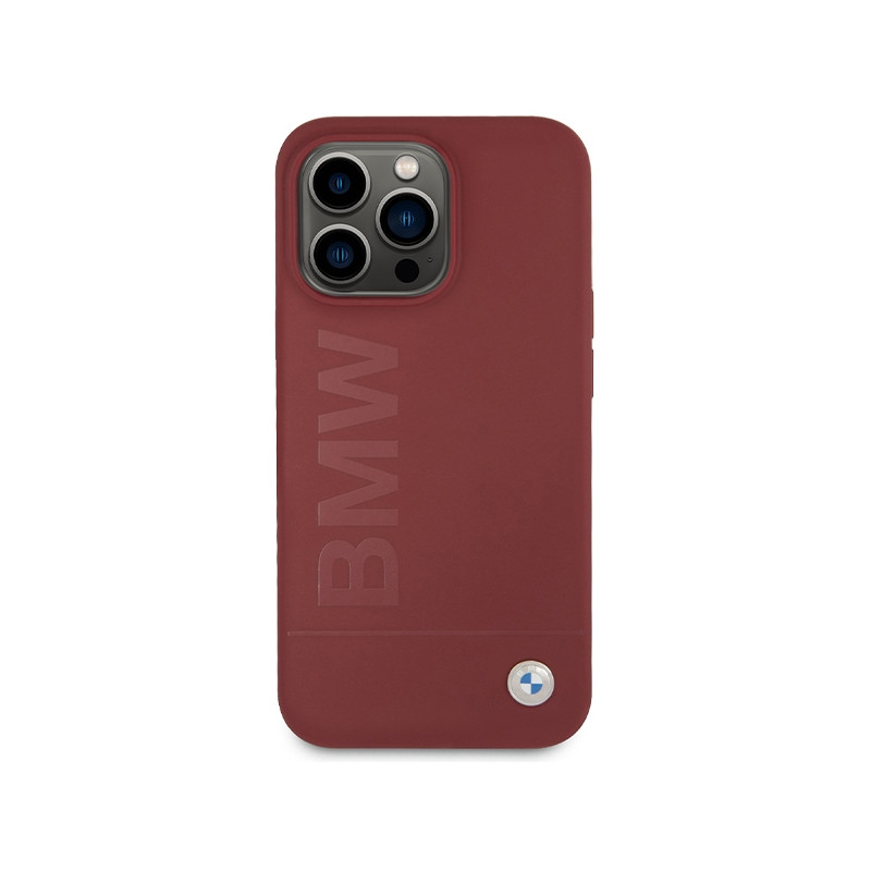 Etui BMW Silicone Big Logo MagSafe na iPhone 15 Pro Max - czerwone
