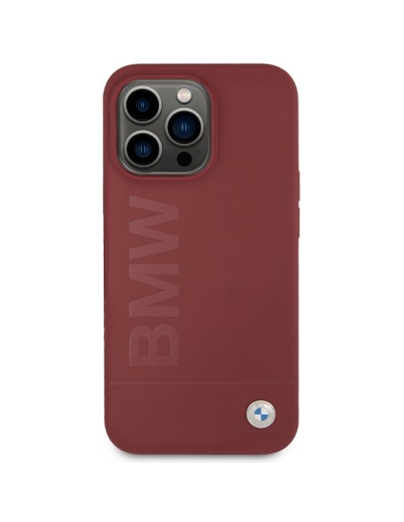 Etui BMW Silicone Big Logo MagSafe na iPhone 15 Pro Max - czerwone Etui BMW Silicone Big Logo MagSafe na iPhone 15 Pro Max - czerwone