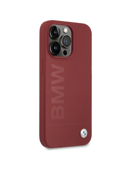 Etui BMW Silicone Big Logo MagSafe na iPhone 15 Pro Max - czerwone Etui BMW Silicone Big Logo MagSafe na iPhone 15 Pro Max - czerwone