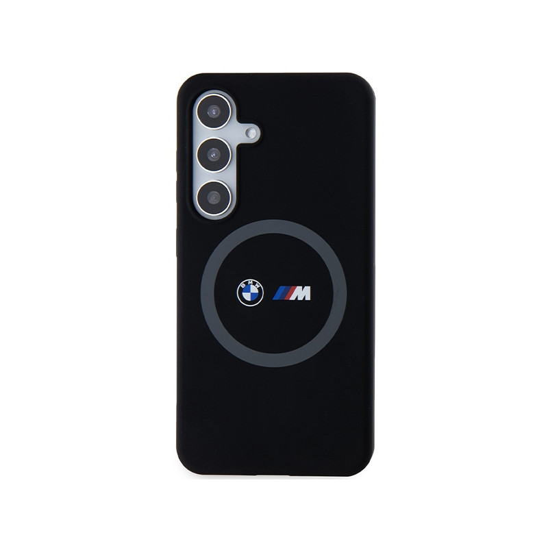 Etui BMW M Silicone Printed Ring MagSafe na Samsung Galaxy S24 - czarne