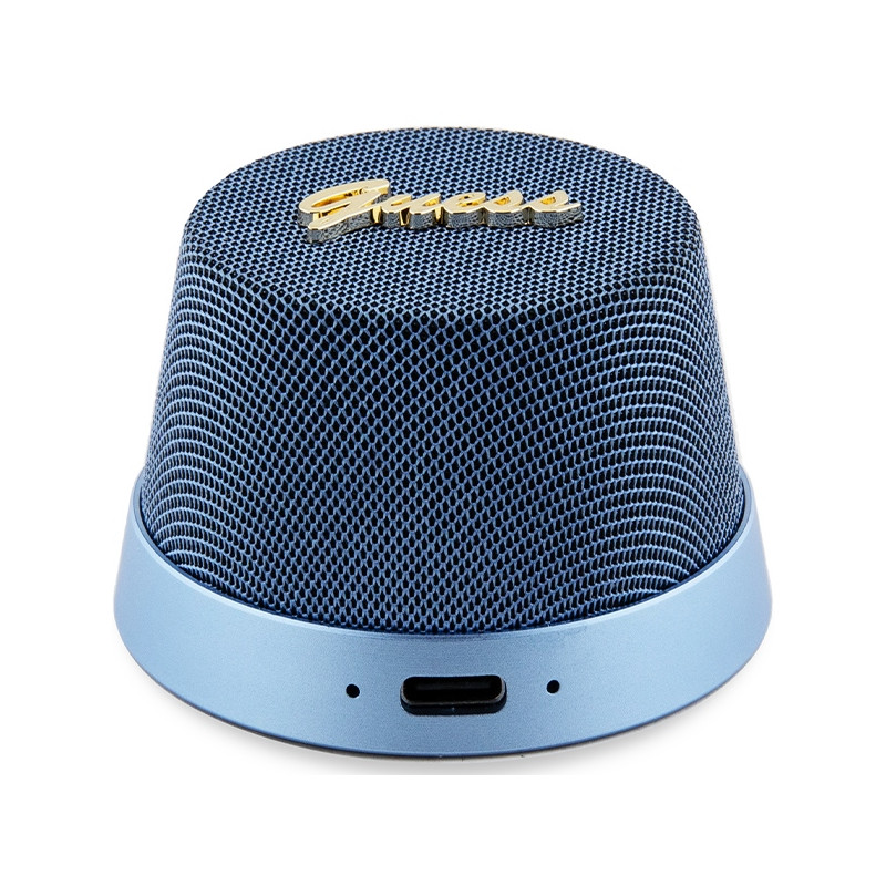 Głośnik Bluetooth Guess Magnetic Script Metal - niebieski