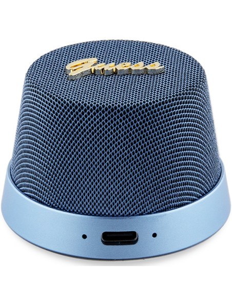 Głośnik Bluetooth Guess Magnetic Script Metal - niebieski Głośnik Bluetooth Guess Magnetic Script Metal - niebieski