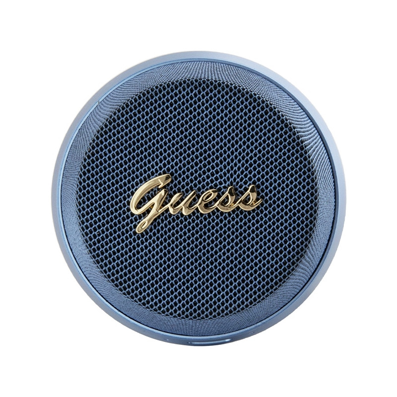 Głośnik Bluetooth Guess Magnetic Script Metal - niebieski