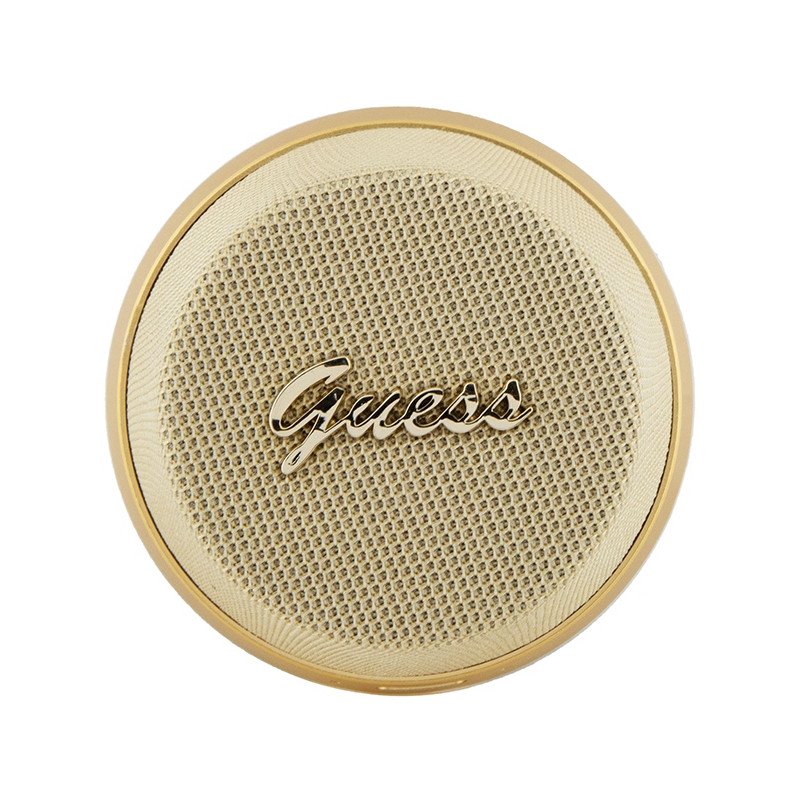Głośnik Bluetooth Guess Magnetic Script Metal - złoty