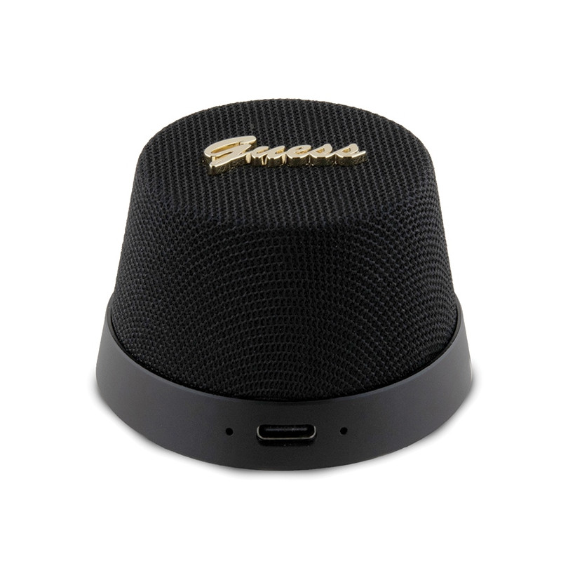 Głośnik Bluetooth Guess Magnetic Script Metal - czarny