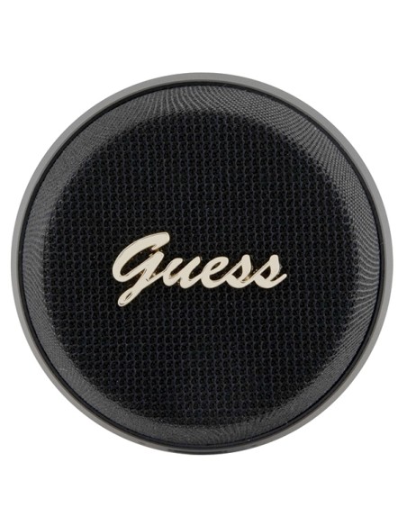 Głośnik Bluetooth Guess Magnetic Script Metal - czarny Głośnik Bluetooth Guess Magnetic Script Metal - czarny