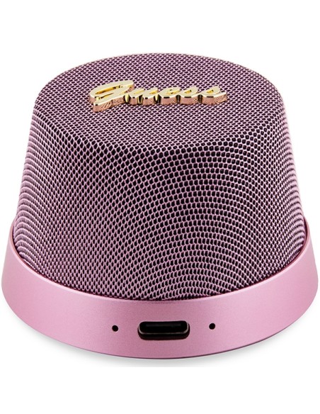Głośnik Bluetooth Guess Magnetic Script Metal - różowy Głośnik Bluetooth Guess Magnetic Script Metal - różowy