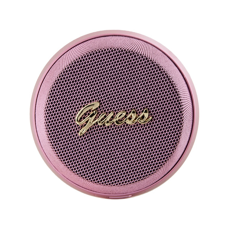 Głośnik Bluetooth Guess Magnetic Script Metal - różowy