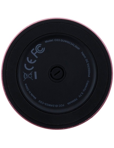 Głośnik Bluetooth Guess Magnetic Script Metal - różowy Głośnik Bluetooth Guess Magnetic Script Metal - różowy