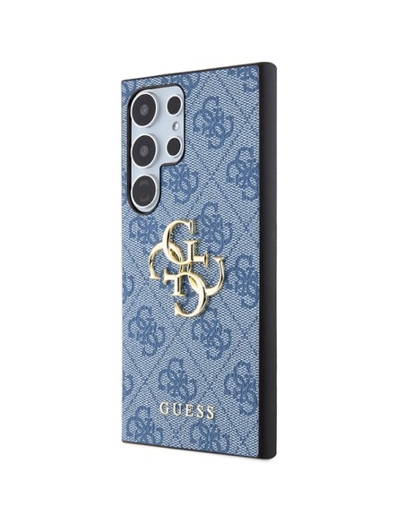 Etui Guess 4G Big Metal Logo na Samsung Galaxy S24 Ultra - niebieskie Etui Guess 4G Big Metal Logo na Samsung Galaxy S24 Ultra - niebieskie