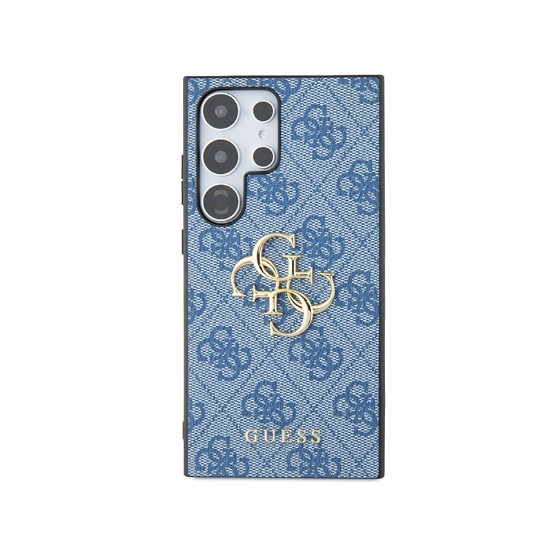 Etui Guess 4G Big Metal Logo na Samsung Galaxy S24 Ultra - niebieskie