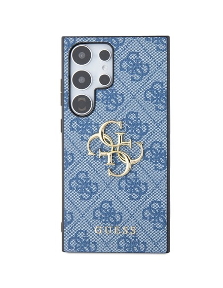 Etui Guess 4G Big Metal Logo na Samsung Galaxy S24 Ultra - niebieskie Etui Guess 4G Big Metal Logo na Samsung Galaxy S24 Ultra - niebieskie