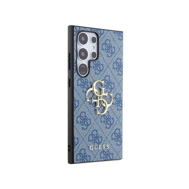 Etui Guess 4G Big Metal Logo na Samsung Galaxy S24 Ultra - niebieskie