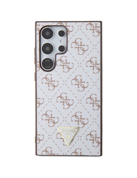 Etui Guess 4G Triangle na Samsung Galaxy S24 Ultra - białe Etui Guess 4G Triangle na Samsung Galaxy S24 Ultra - białe