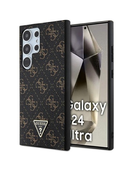 Etui Guess 4G Triangle na Samsung Galaxy S24 Ultra - czarne Etui Guess 4G Triangle na Samsung Galaxy S24 Ultra - czarne