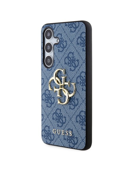 Etui Guess 4G Big Metal Logo na Samsung Galaxy S24+ - niebieskie