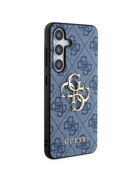 Etui Guess 4G Big Metal Logo na Samsung Galaxy S24+ - niebieskie