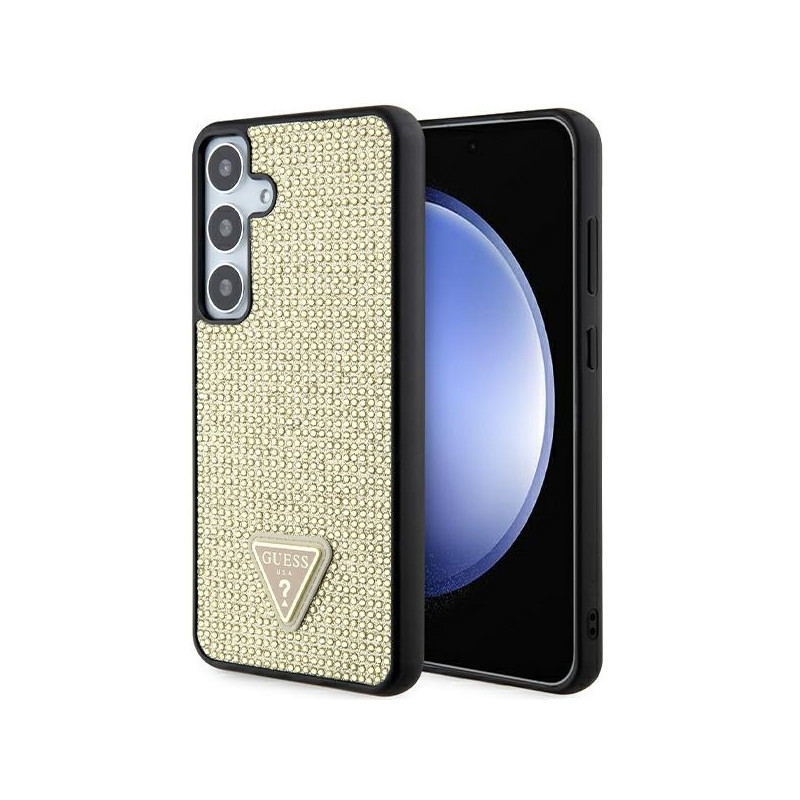 Etui Guess Rhinestone Triangle na Samsung Galaxy S24+ - złote Etui Guess Rhinestone Triangle na Samsung Galaxy S24+ - złote