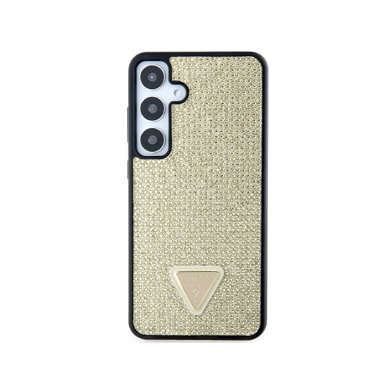 Etui Guess Rhinestone Triangle na Samsung Galaxy S24+ - złote