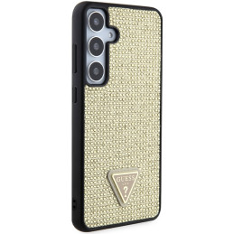 Etui Guess Rhinestone Triangle na Samsung Galaxy S24+ - złote