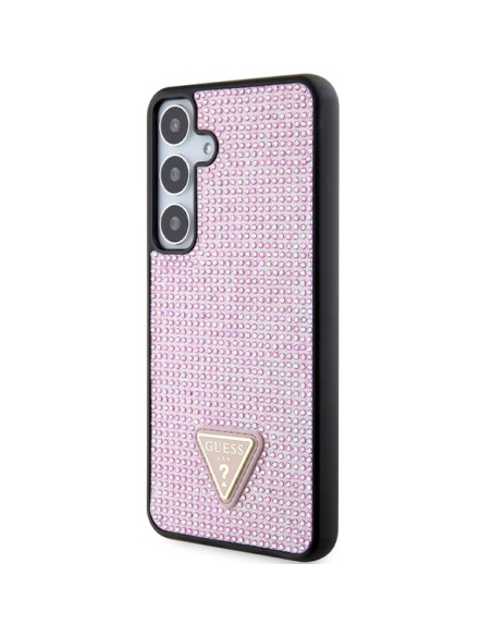 Etui Guess Rhinestone Triangle na Samsung Galaxy S24+ - różowe