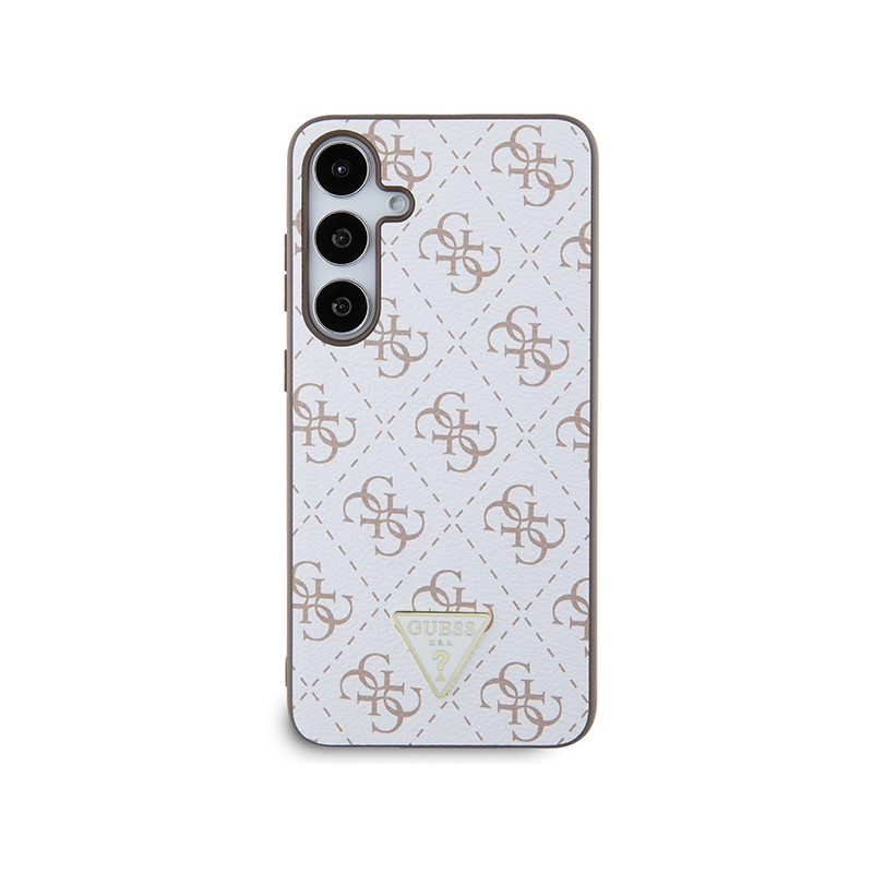 Etui Guess 4G Triangle na Samsung Galaxy S24+ - białe