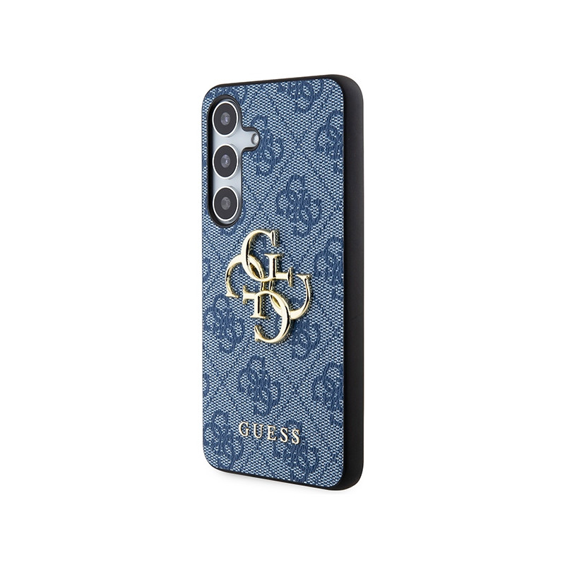 Etui Guess 4G Big Metal Logo na Samsung Galaxy S24 - niebieskie
