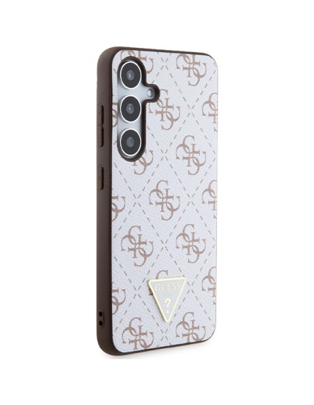 Etui Guess 4G Triangle na Samsung Galaxy S24 - białe Etui Guess 4G Triangle na Samsung Galaxy S24 - białe