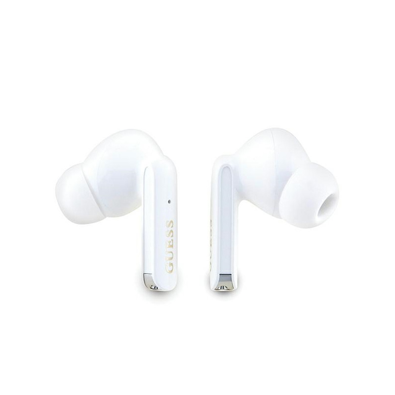 Słuchawki Bluetooth TWS Guess Glitter Gradient ze stacją dokującą - złote