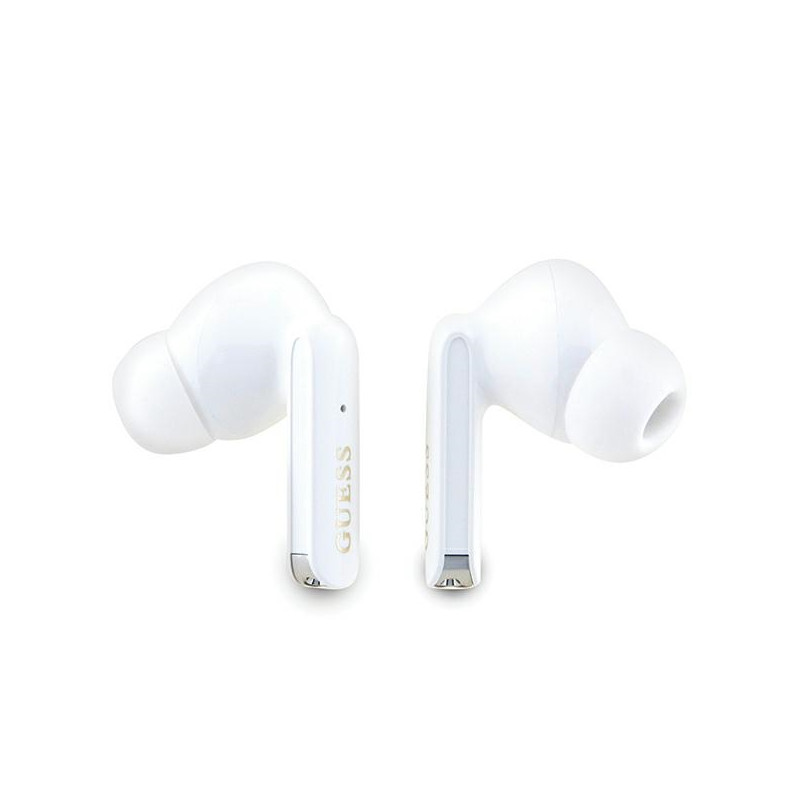 Słuchawki Bluetooth TWS Guess Glitter Gradient ze stacją dokującą - fioletowe