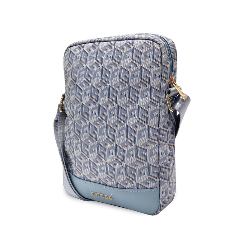 Torba Guess GCube Stripe Tablet Bag na tablet 10'' - niebieska