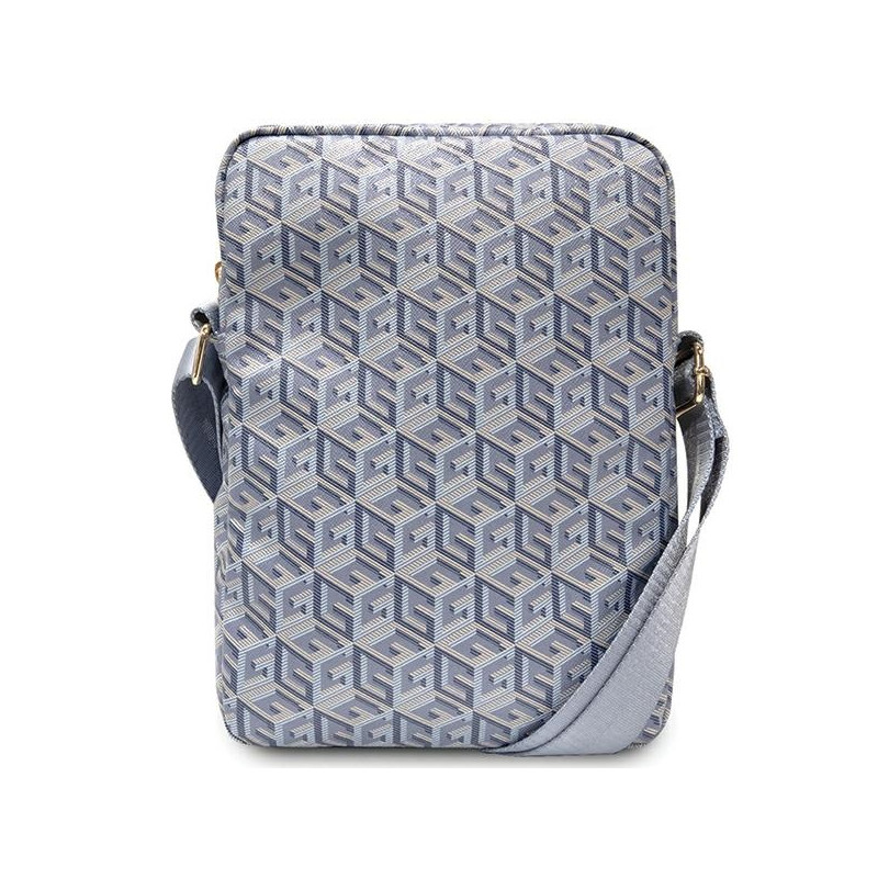 Torba Guess GCube Stripe Tablet Bag na tablet 10'' - niebieska