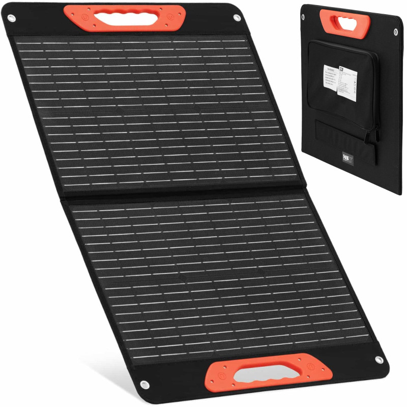 Įkroviklis saulės baterijos sulankstomas turistinis kempingas 2 x USB 60 W Įkroviklis saulės baterijos sulankstomas turistinis kempingas 2 x USB 60 W