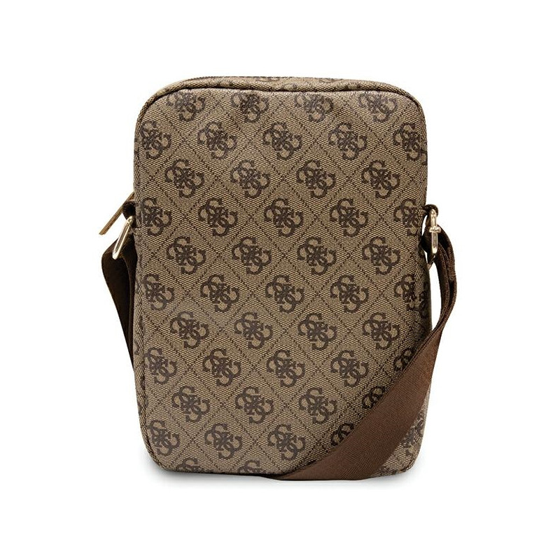 Torba Guess 4G Stripes na tablet 8'' - brązowa