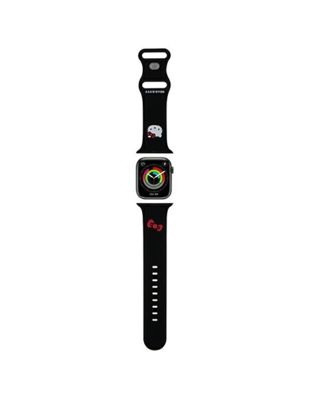 Pasek Hello Kitty Silicone Kitty Head na Apple Watch 42/ 44/ 45/ 49mm - czarny Pasek Hello Kitty Silicone Kitty Head na Apple Watch 42/ 44/ 45/ 49mm - czarny