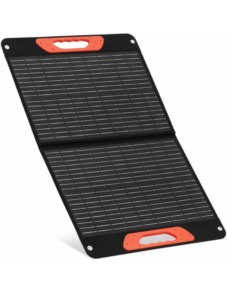 Įkroviklis saulės baterijos sulankstomas turistinis kempingas 2 x USB 60 W