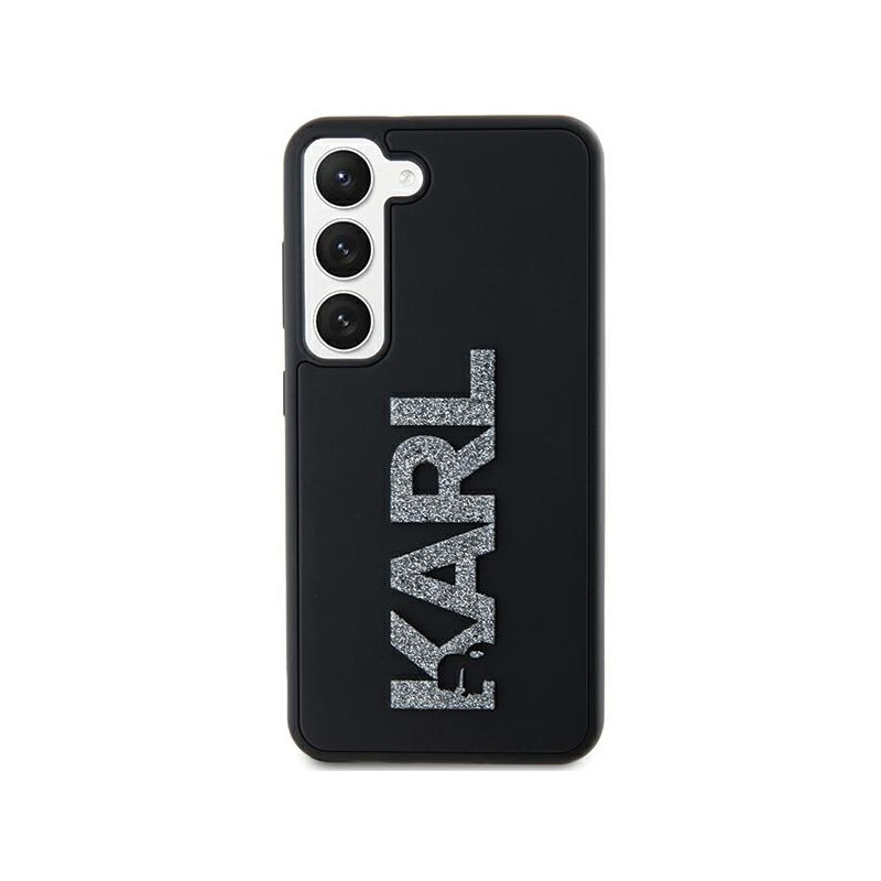 Etui Karl Lagerfeld 3D Rubber Glitter Logo na Samsung Galaxy S23 - czarne