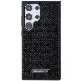Etui Karl Lagerfeld Rhinestone Metal Logo na Samsung Galaxy S24 Ultra - czarne